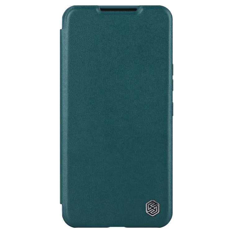 For Samsung Galaxy S22+ 5G NILLKIN QIN Series Pro Sliding Camera Cover Design Leather Phone Case(Green) - Galaxy S22+ 5G Cases by NILLKIN | Online Shopping South Africa | PMC Jewellery