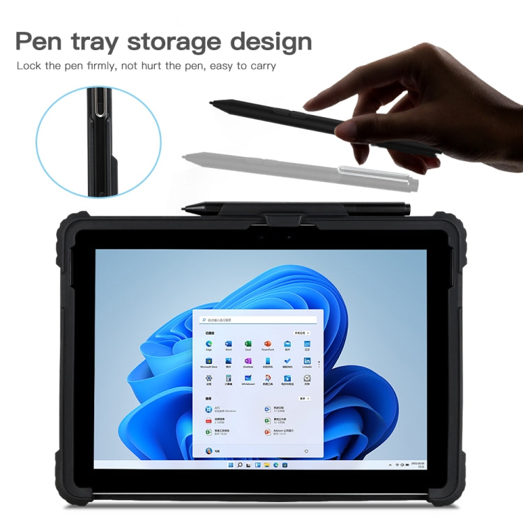 For MicroSoft Surface Go 1 / 2 / 3 Acrylic Transparent Hand Strap Laptop Case - Other by PMC TechLife | Online Shopping South Africa | PMC TechLife