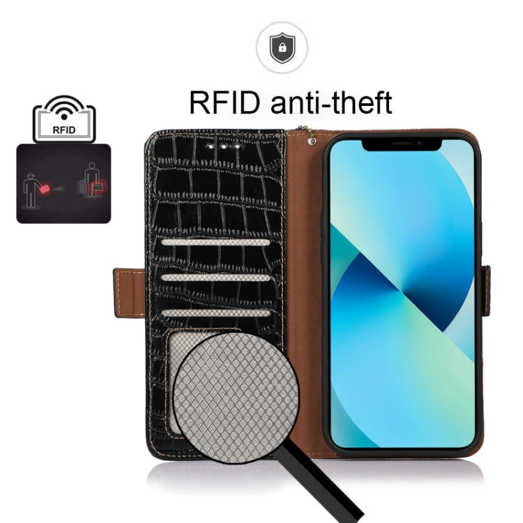 For Xiaomi Redmi K50 Gaming Crocodile Top Layer Cowhide Leather Phone Case(Black) - Xiaomi Cases by PMC TechLife | Online Shopping South Africa | PMC TechLife