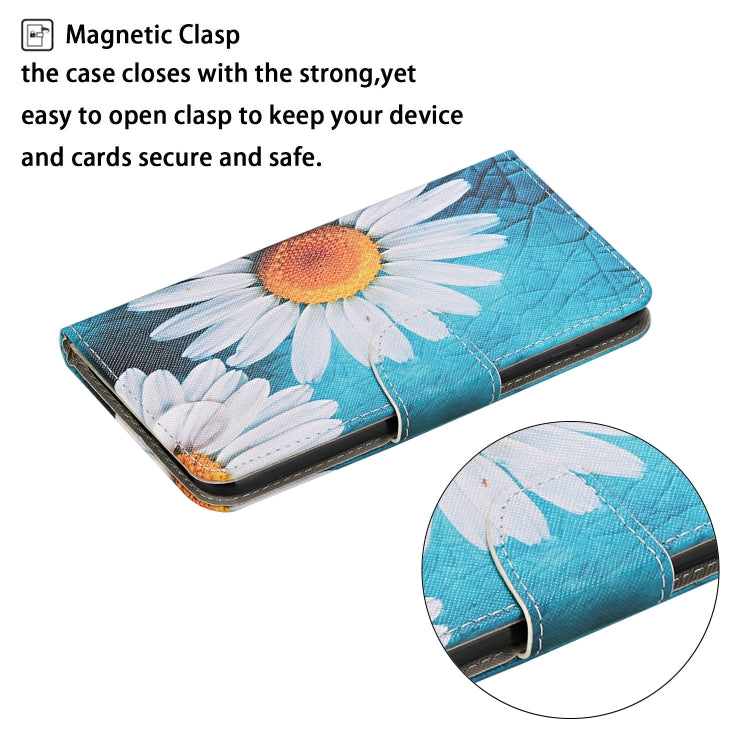 For Samsung Galaxy A13 4G Colored Drawing Pattern Flip Leather Case(Chrysanthemum) - Galaxy Phone Cases by PMC Jewellery | Online Shopping South Africa | PMC Jewellery