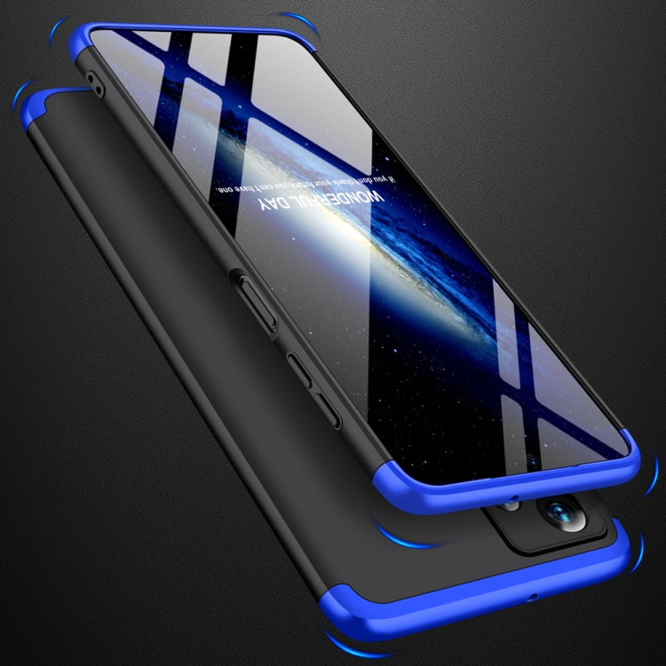For Samsung Galaxy A23 GKK Three Stage Splicing Full Coverage PC Phone Case(Black Blue) - Galaxy Phone Cases by GKK | Online Shopping South Africa | PMC TechLife | Buy Now Pay Later Mobicred
