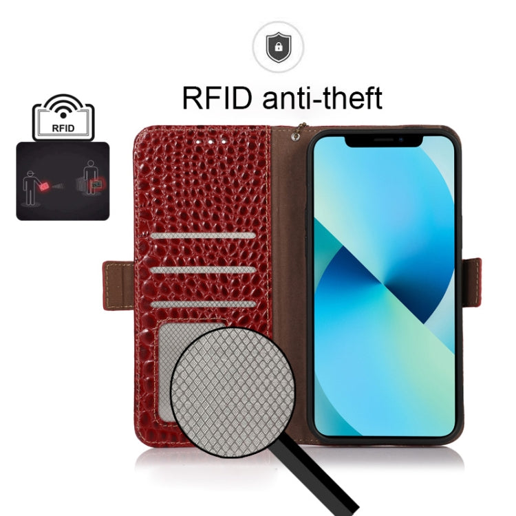 For Xiaomi 12 Pro Crocodile Top Layer Cowhide Leather Phone Case(Red) - 12 Pro Cases by PMC TechLife | Online Shopping South Africa | PMC TechLife