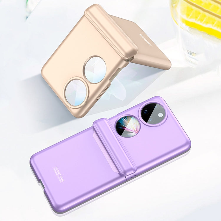 For Huawei P50 Pocket GKK Magnetic Hinge Full Coverage Phone Case(Champagne) - Huawei Cases by GKK | Online Shopping South Africa | PMC Jewellery