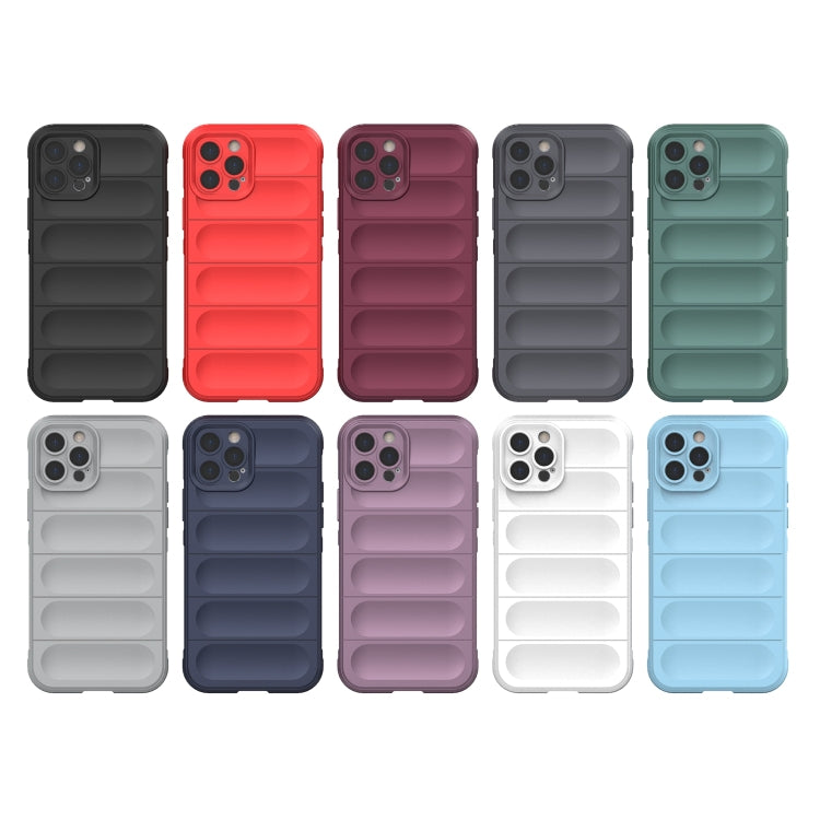 For iPhone 12 Pro Magic Shield TPU + Flannel Phone Case(White) - iPhone 12 / 12 Pro Cases by PMC TechLife | Online Shopping South Africa | PMC TechLife | Buy Now Pay Later Mobicred