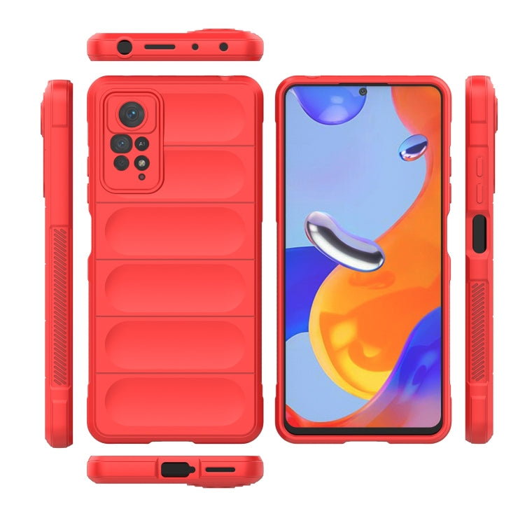 For Xiaomi Redmi Note 11 Pro International Magic Shield TPU + Flannel Phone Case(Black) - Xiaomi Cases by PMC TechLife | Online Shopping South Africa | PMC TechLife | Buy Now Pay Later Mobicred