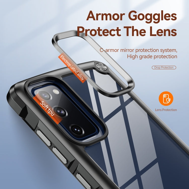 For Samsung Galaxy S20 FE 5G TPU + PC Lens Protection Phone Case(Black) - free shipping - PMC TechLife - Order now!