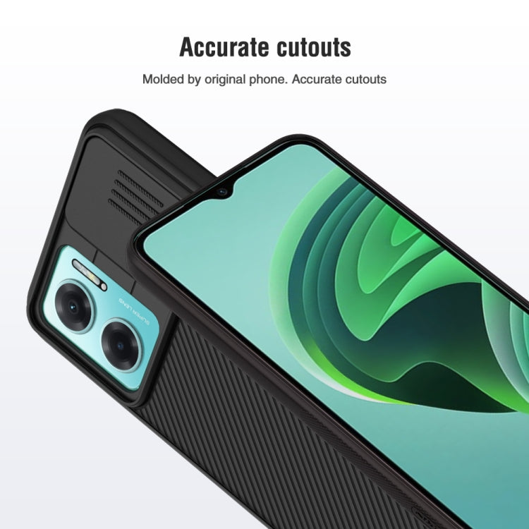 For Xiaomi Redmi Note 11E 5G / Redmi 10 5G NILLKIN Black Mirror Series Camshield PC Phone Case(Black) - Xiaomi Cases by NILLKIN | Online Shopping South Africa | PMC TechLife | Buy Now Pay Later Mobicred