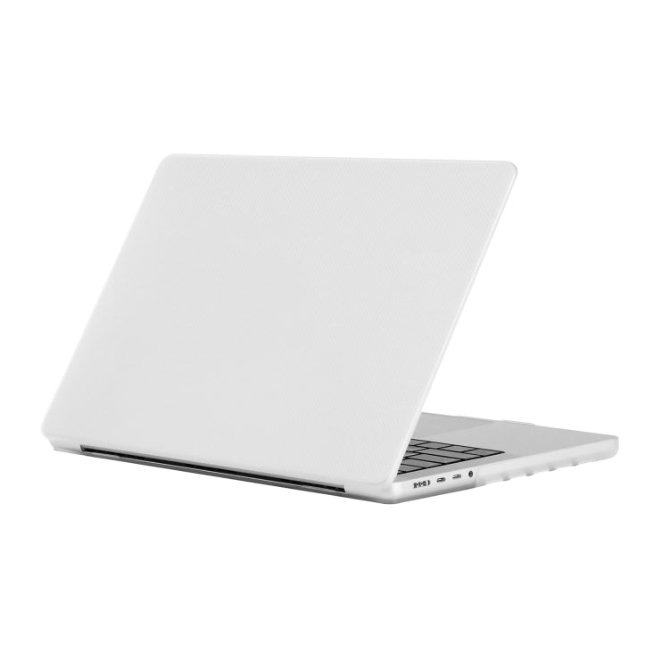 Dot Texture Double Sided Tanned Laptop Case For MacBook Pro 14.2 inch A2442 2021(Transparent) - MacBook Pro Cases by PMC TechLife | Online Shopping South Africa | PMC TechLife