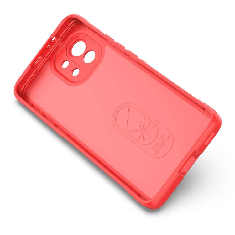 For Xiaomi Mi 11 Magic Shield TPU + Flannel Phone Case(Black) - Xiaomi Cases by PMC TechLife | Online Shopping South Africa | PMC TechLife | Buy Now Pay Later Mobicred