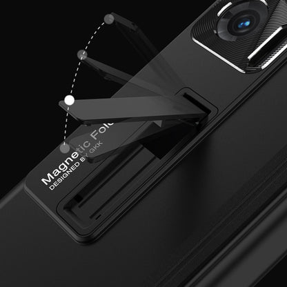 For Honor Magic V 5G GKK Magnetic Hinge Full Coverage Phone Case(Black) - Honor Cases by GKK | Online Shopping South Africa | PMC Jewellery
