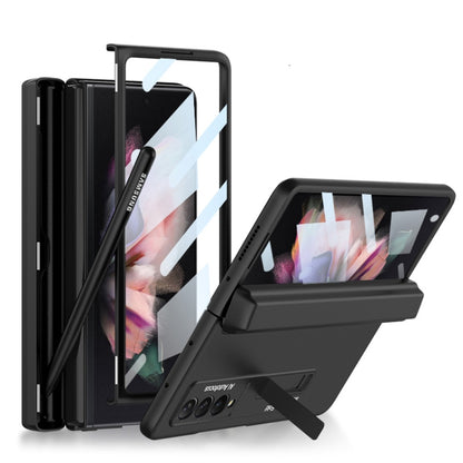 For Samsung Galaxy Z Fold3 5G GKK Integrated Magnetic Full Coverage Phone Flip Case with Pen Box(Black) - Galaxy Phone Cases by GKK | Online Shopping South Africa | PMC Jewellery