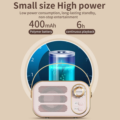 DW13 Portable HIFI Mini Retro Wireless Bluetooth Speaker(Blue) - Mini Speaker by PMC Jewellery | Online Shopping South Africa | PMC Jewellery