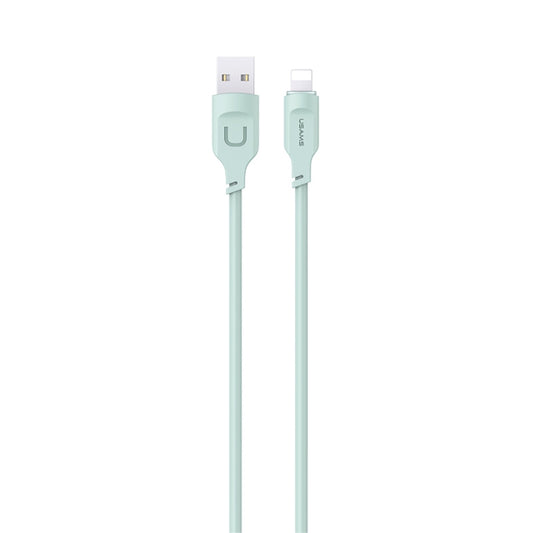 USAMS US-SJ565 8 Pin Fast Charing Data Cable with Light, Length: 1.2m(Green) - Normal Style Cable by USAMS | Online Shopping South Africa | PMC Jewellery