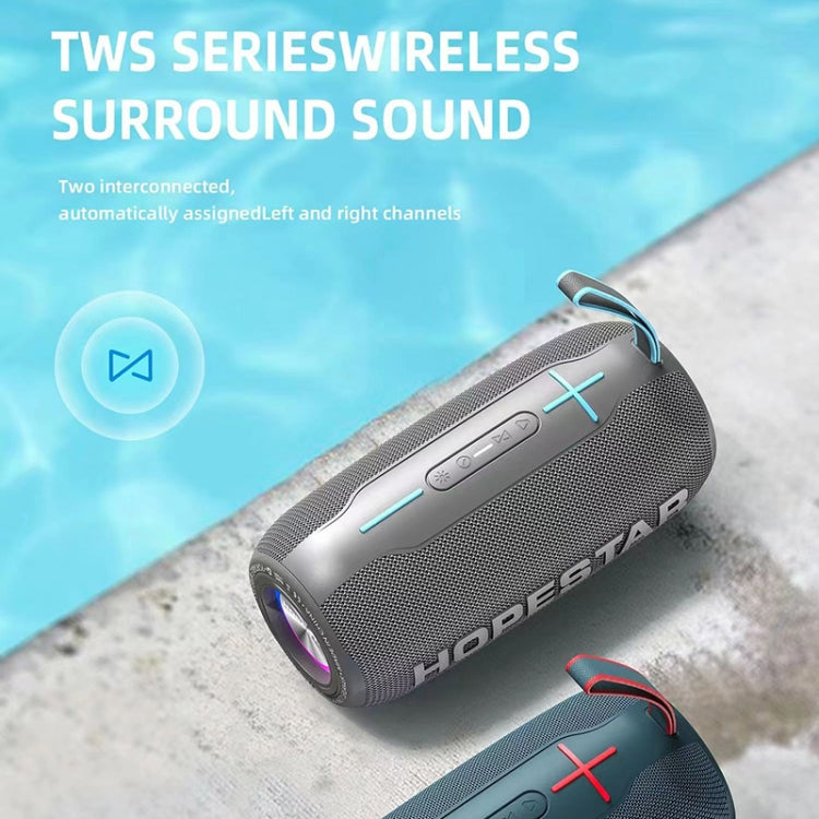 HOPESTAR H49 RGB Light TWS Waterproof Wireless Bluetooth Speaker(Red) - Waterproof Speaker by HOPESTAR | Online Shopping South Africa | PMC Jewellery | Buy Now Pay Later Mobicred