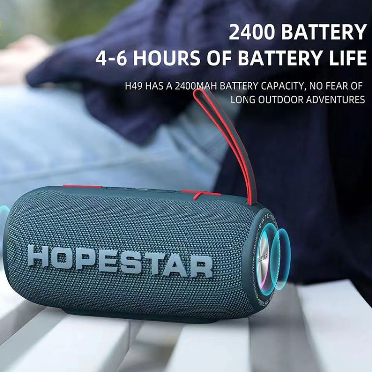 HOPESTAR H49 RGB Light TWS Waterproof Wireless Bluetooth Speaker(Red) - Waterproof Speaker by HOPESTAR | Online Shopping South Africa | PMC Jewellery | Buy Now Pay Later Mobicred