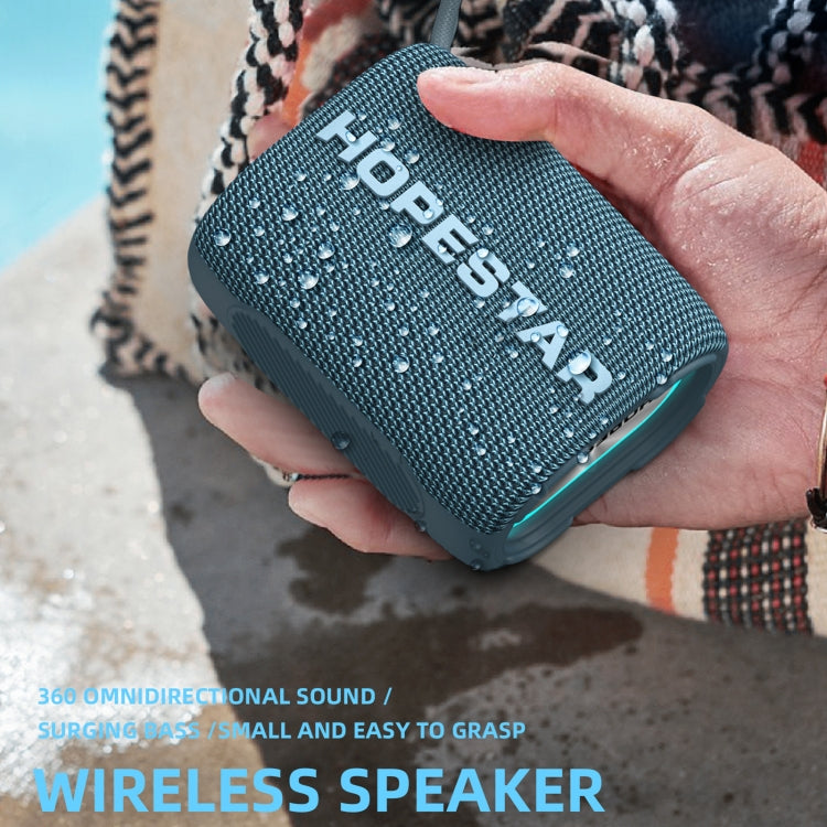 HOPESTAR H54 RGB Light TWS Waterproof Wireless Bluetooth Speaker(Grey) - Waterproof Speaker by HOPESTAR | Online Shopping South Africa | PMC Jewellery | Buy Now Pay Later Mobicred