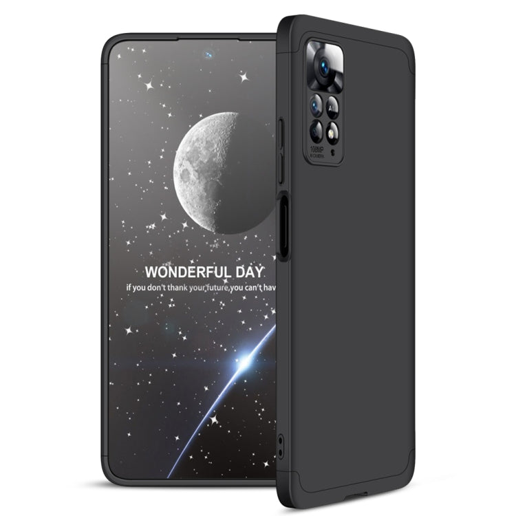 For Xiaomi Redmi Note 11 Pro 4G / 5G Global GKK Three Stage Splicing Full Coverage PC Case(Black) - free shipping - PMC TechLife - Order now!