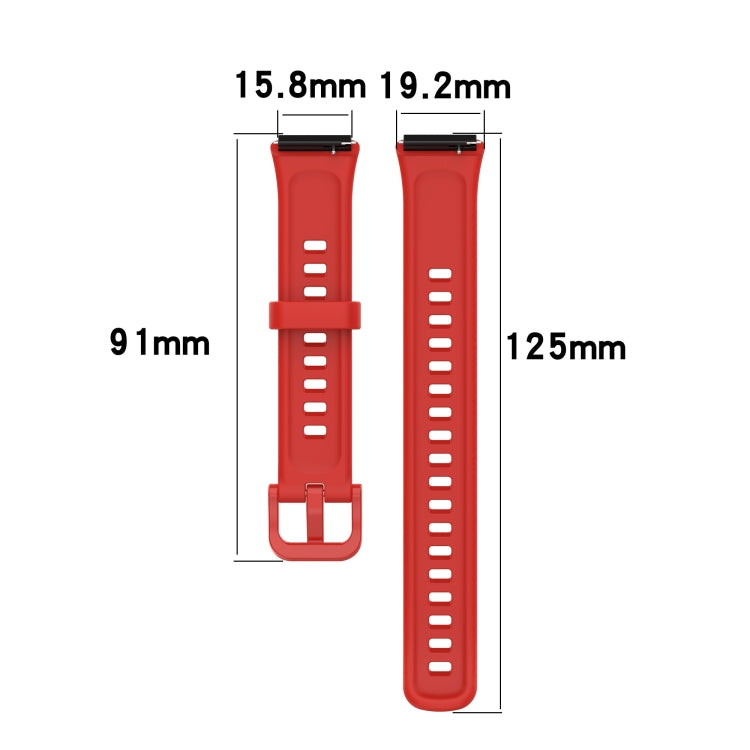 For Huawei Band 7 Silicone Watch Band(Populus Euphratica in Summer) - Watch Bands by PMC TechLife | Online Shopping South Africa | PMC TechLife | Buy Now Pay Later Mobicred