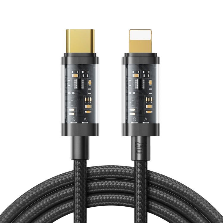 JOYROOM S-CL020A12 USB-C / Type-C to 8 Pin 20W Sync Data Cable, Cable Length:1.2m(Black) - Normal Style Cable by JOYROOM | Online Shopping South Africa | PMC Jewellery | Buy Now Pay Later Mobicred