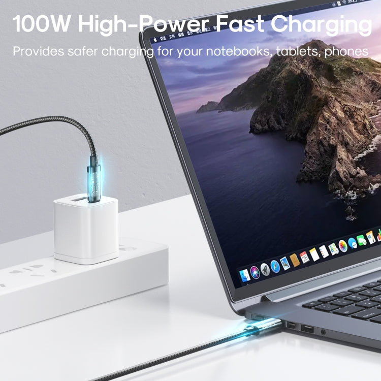 JOYROOM S-CC100A12 USB-C / Type-C to USB-C / Type-C 100W Sync Data Cable, Cable Length:1.2m(Blue) - USB-C & Type-C Cable by JOYROOM | Online Shopping South Africa | PMC Jewellery