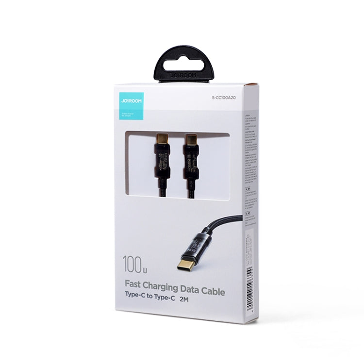 JOYROOM S-CC100A20 USB-C / Type-C to USB-C / Type-C 100W Sync Data Cable, Cable Length:2m(Black) - USB-C & Type-C Cable by JOYROOM | Online Shopping South Africa | PMC Jewellery