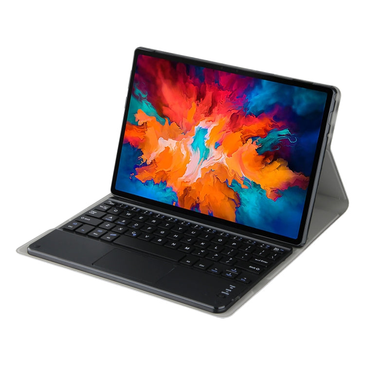For Lenovo Tab M10 HD Gen 2 Touchpad Bluetooth Keyboard Leather Tablet Case(Black) - Lenovo Keyboard by PMC TechLife | Online Shopping South Africa | PMC TechLife