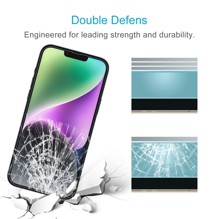 For iPhone 14 10pcs 0.26mm 9H 2.5D Tempered Glass Film - iPhone 14 Tempered Glass by PMC TechLife | Online Shopping South Africa | PMC TechLife