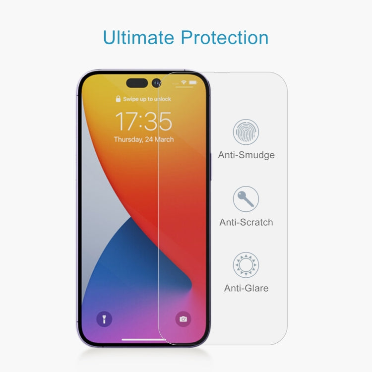 For iPhone 14 Pro 10pcs 0.26mm 9H 2.5D Tempered Glass Film - iPhone 14 Pro Tempered Glass by PMC TechLife | Online Shopping South Africa | PMC TechLife
