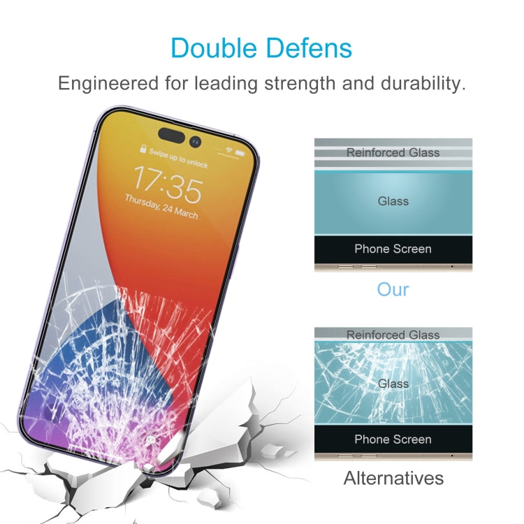 For iPhone 14 Pro 10pcs 0.26mm 9H 2.5D Tempered Glass Film - iPhone 14 Pro Tempered Glass by PMC TechLife | Online Shopping South Africa | PMC TechLife