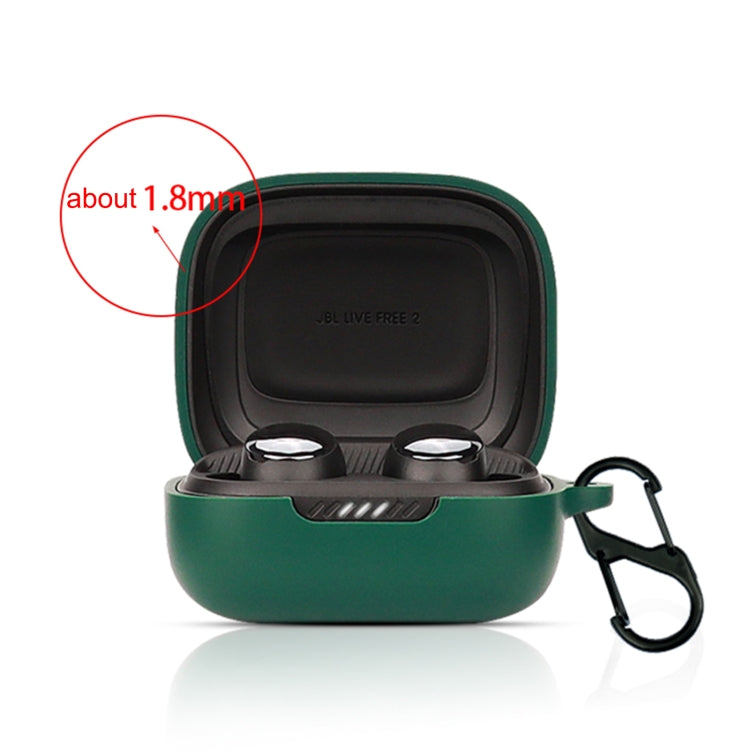 Bluetooth Earphone Silicone Protective Case For JBL Live Free 2 TWS(Dark Blue) - JBL Earphone Case by PMC TechLife | Online Shopping South Africa | PMC TechLife