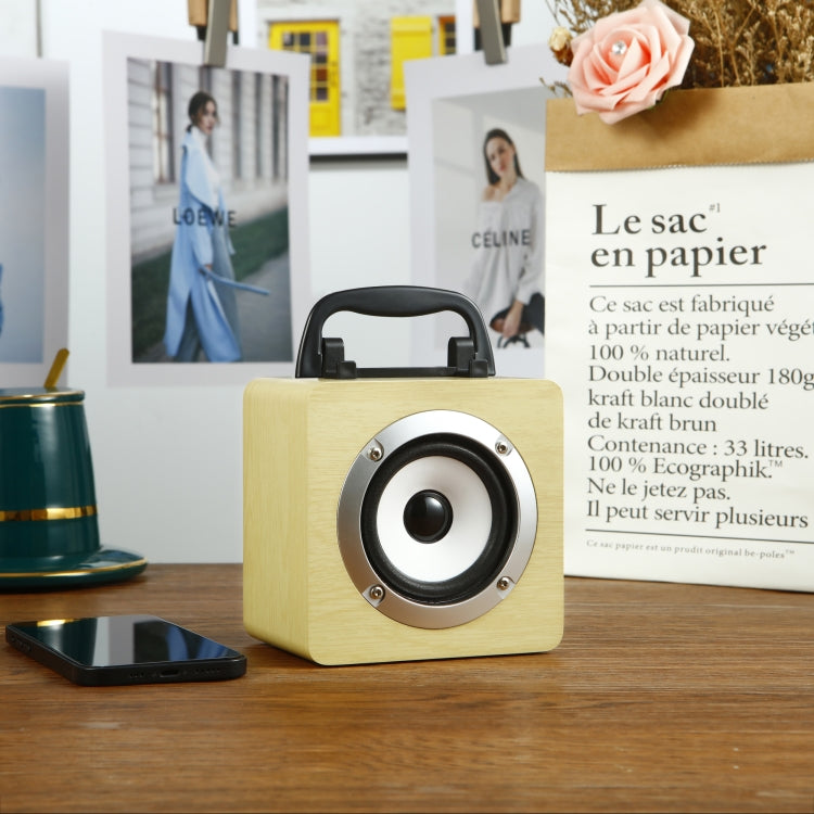 M3 Handheld Wireless Bluetooth Speaker(Wood) - Desktop Speaker by PMC TechLife | Online Shopping South Africa | PMC TechLife