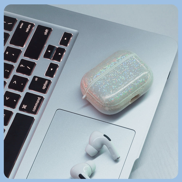 NIILLKIN Anti-fall PU + TPU Shining Protection Glitter Case for AirPods Pro(Black) - For AirPods Pro by NILLKIN | Online Shopping South Africa | PMC Jewellery