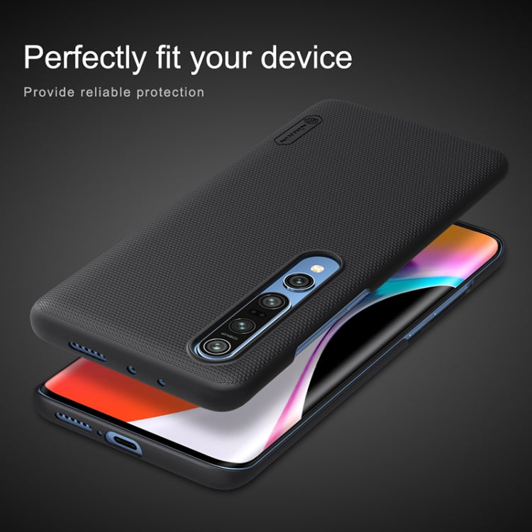 For Xiaomi Mi 10 5G / Mi 10 Pro 5G NILLKIN Frosted Concave-convex Texture PC Case(Black) - Xiaomi Cases by NILLKIN | Online Shopping South Africa | PMC Jewellery