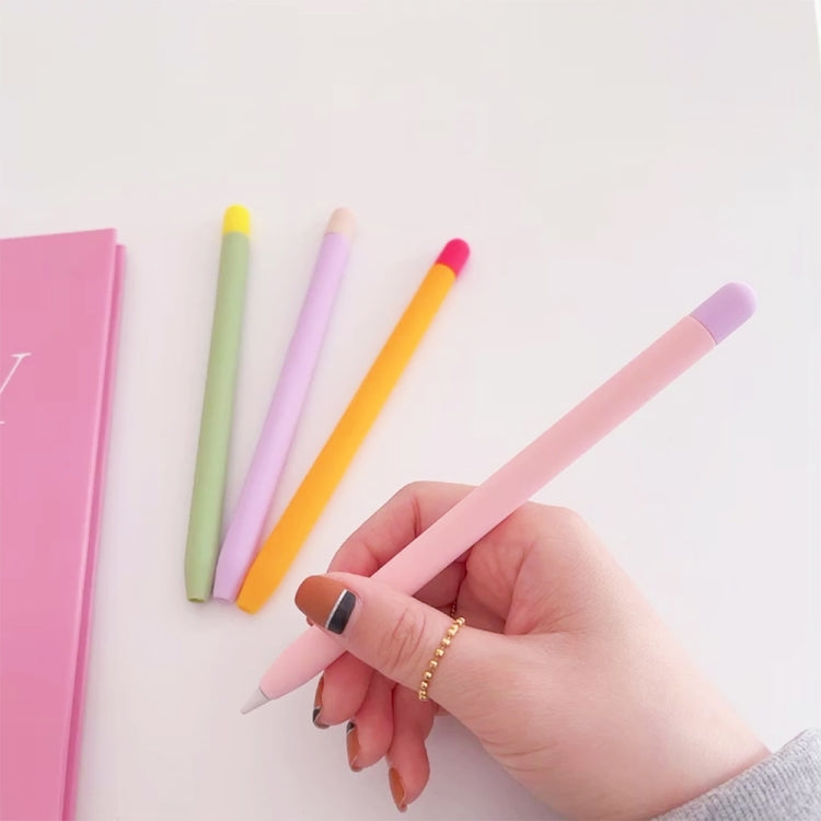Contrasting Color Silicone Protective Case For Apple Pencil 2(Black) - Pencil Accessories by PMC TechLife | Online Shopping South Africa | PMC TechLife