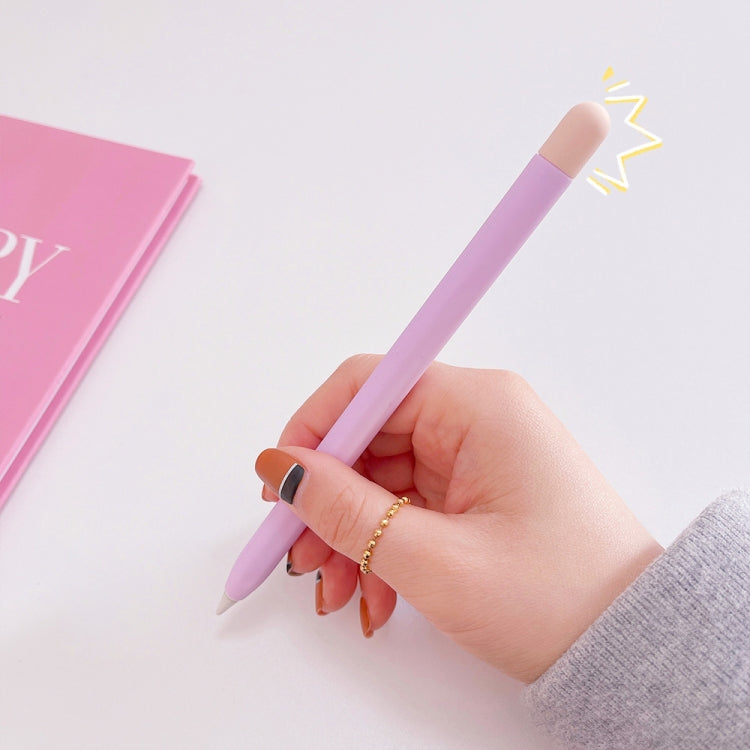 Contrasting Color Silicone Protective Case For Apple Pencil 2(Pink) - Pencil Accessories by PMC TechLife | Online Shopping South Africa | PMC TechLife