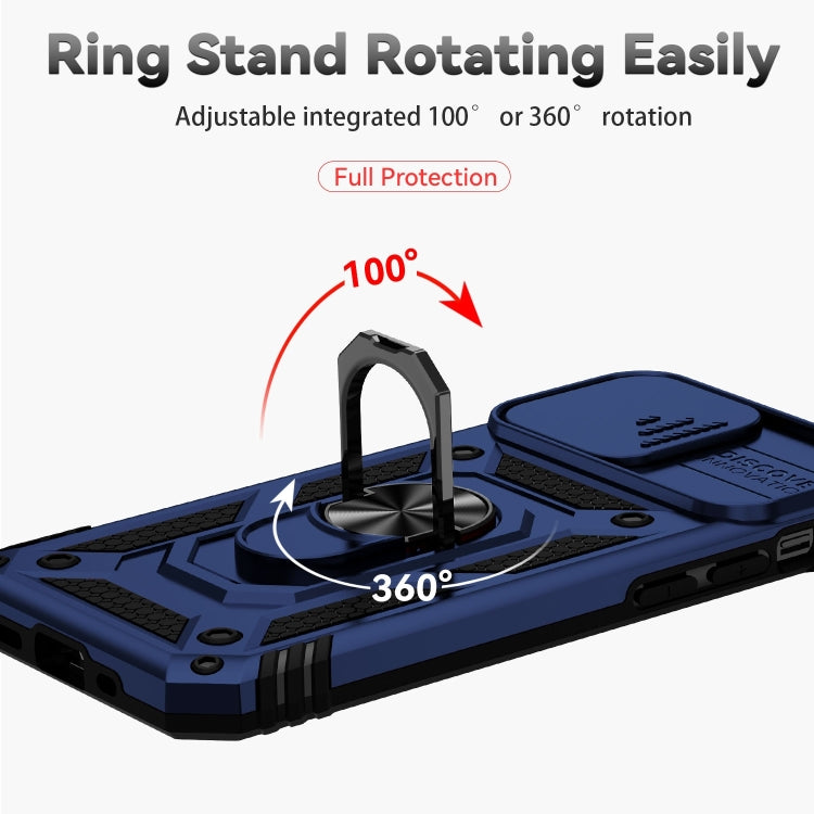 For iPhone 14 Plus Sliding Camshield Holder Phone Case (Blue) - iPhone 14 Plus Cases by PMC TechLife | Online Shopping South Africa | PMC TechLife | Buy Now Pay Later Mobicred