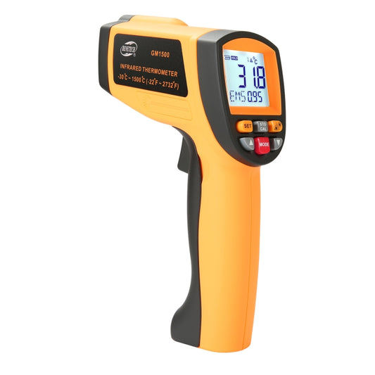 BENETECH GM1500 LCD Display Infrared Thermometer, Battery Not Included - Thermostat & Thermometer by BENETECH | Online Shopping South Africa | PMC Jewellery | Buy Now Pay Later Mobicred