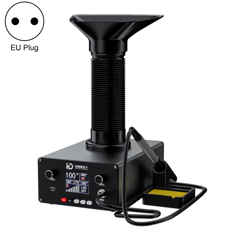 TBK D-201 2 in 1 Intelligent Constant Temperature Soldering Iron With Solder Smoking Absorber Tool, EU Plug - free shipping - PMC TechLife - Order now!