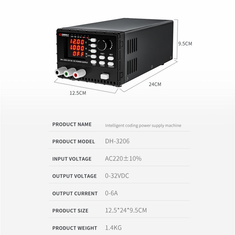 TBK DH-3206 DC Voltage Stabilized Power Supply Machine, EU Plug - free shipping - PMC TechLife - Order now!