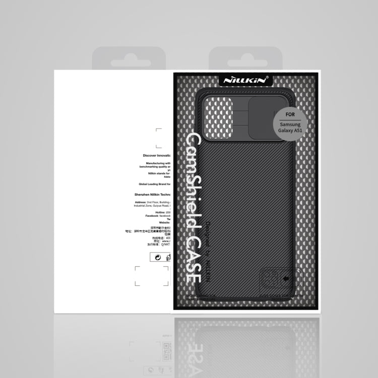 For Galaxy A51 NILLKIN Black Mirror Series PC Camshield Full Coverage Dust-proof Scratch Resistant Mobile Phone Case(Black) - Galaxy Phone Cases by NILLKIN | Online Shopping South Africa | PMC Jewellery | Buy Now Pay Later Mobicred