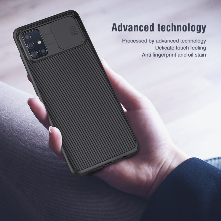 For Galaxy A51 NILLKIN Black Mirror Series PC Camshield Full Coverage Dust-proof Scratch Resistant Mobile Phone Case(Black) - Galaxy Phone Cases by NILLKIN | Online Shopping South Africa | PMC Jewellery | Buy Now Pay Later Mobicred