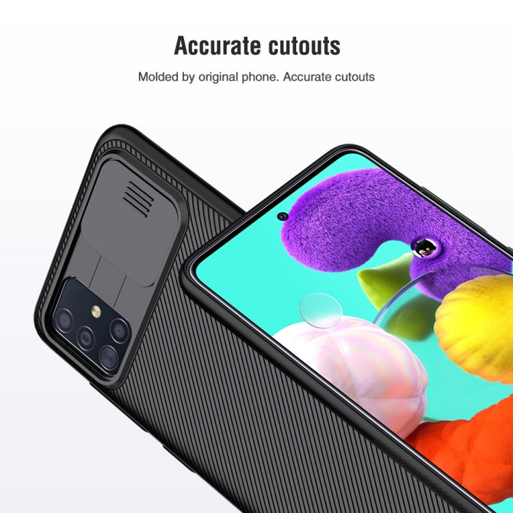 For Galaxy A51 NILLKIN Black Mirror Series PC Camshield Full Coverage Dust-proof Scratch Resistant Mobile Phone Case(Black) - Galaxy Phone Cases by NILLKIN | Online Shopping South Africa | PMC Jewellery | Buy Now Pay Later Mobicred