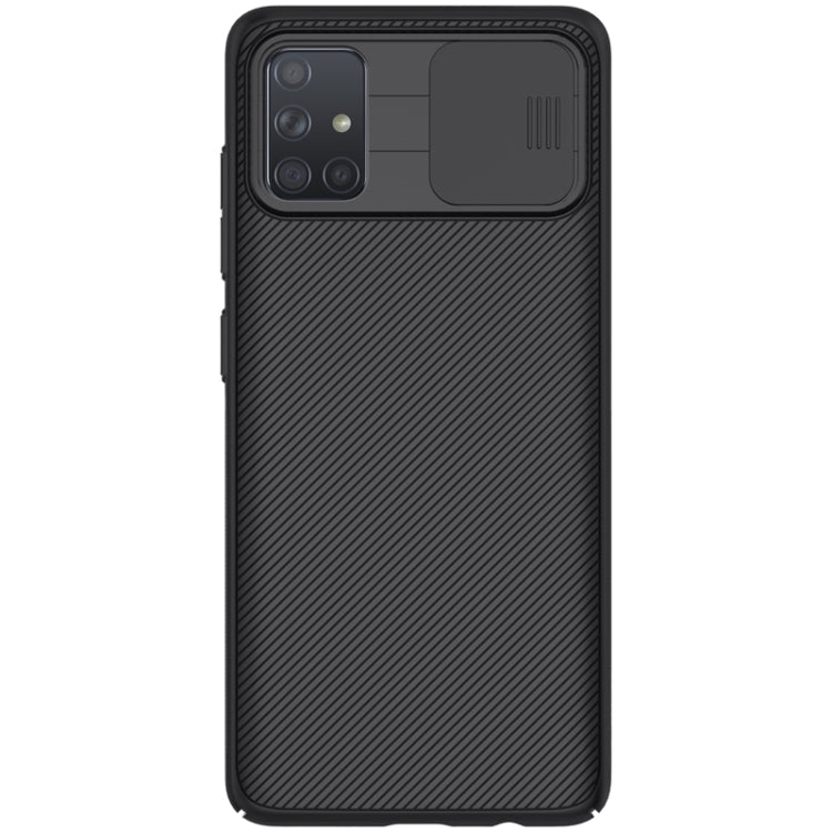 For Galaxy A71 NILLKIN Black Mirror Series PC Camshield Full Coverage Dust-proof Scratch Resistant Mobile Phone Case(Black) - Galaxy Phone Cases by NILLKIN | Online Shopping South Africa | PMC Jewellery