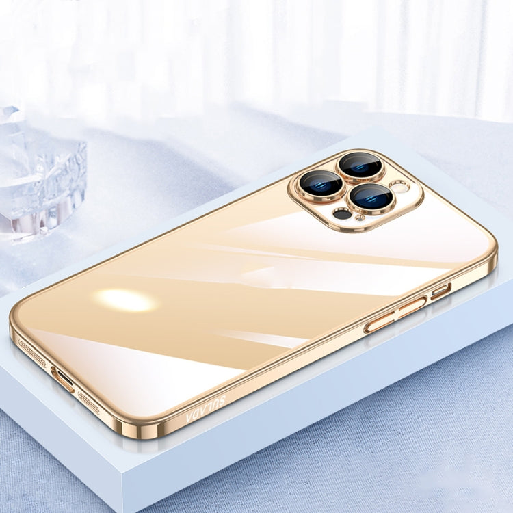 For iPhone 13 Pro Max SULADA JINGJIA Series Lens Protector PC Phone Case (Gold) - iPhone 13 Pro Max Cases by SULADA | Online Shopping South Africa | PMC TechLife