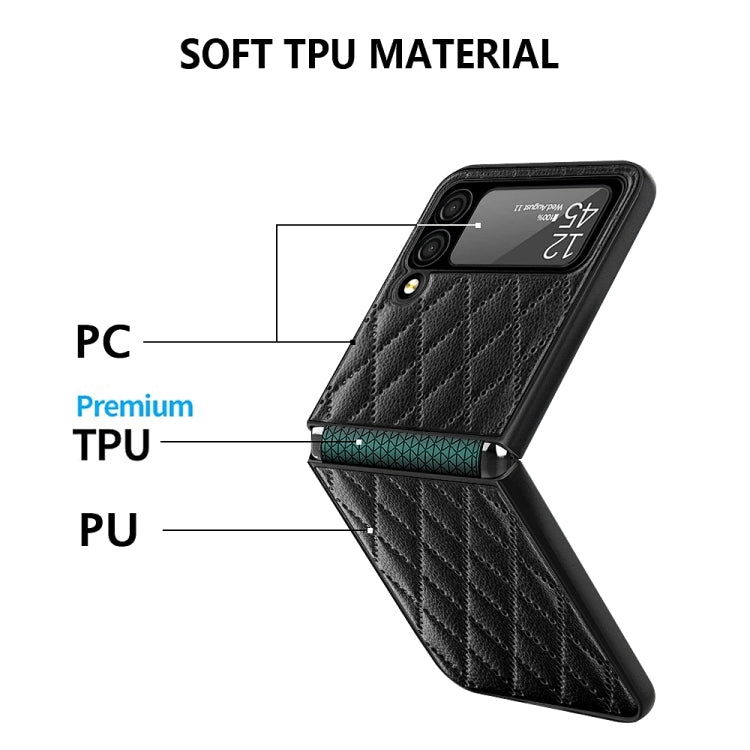 For Samsung Galaxy Z Flip4 Diamond Lattice Hinge Phone Case(Purple) - free shipping - PMC TechLife - Order now!