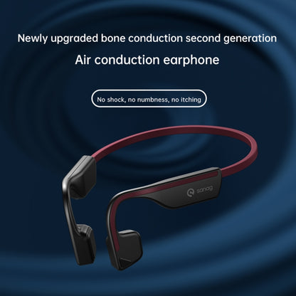 Sanag A11S Bone Conduction Second-generation Air Conduction Headphones(White Grey) - Sport Earphone by Sanag | Online Shopping South Africa | PMC Jewellery