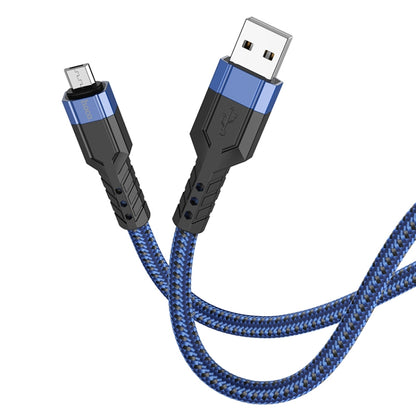 hoco U110 2.4A USB to Micro USB Charging Data Cable，Length：1.2m(Blue) - Micro USB Cable by hoco | Online Shopping South Africa | PMC Jewellery