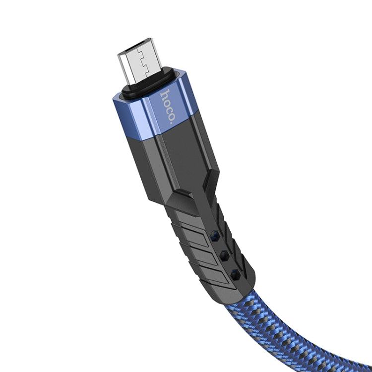 hoco U110 2.4A USB to Micro USB Charging Data Cable，Length：1.2m(Blue) - Micro USB Cable by hoco | Online Shopping South Africa | PMC Jewellery