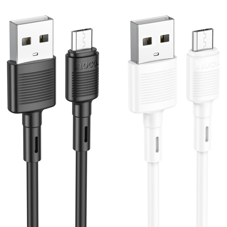 hoco X83 2.4A USB to Micro USB Victory Charging Data Cable，Length：1m(Black) - Micro USB Cable by hoco | Online Shopping South Africa | PMC Jewellery