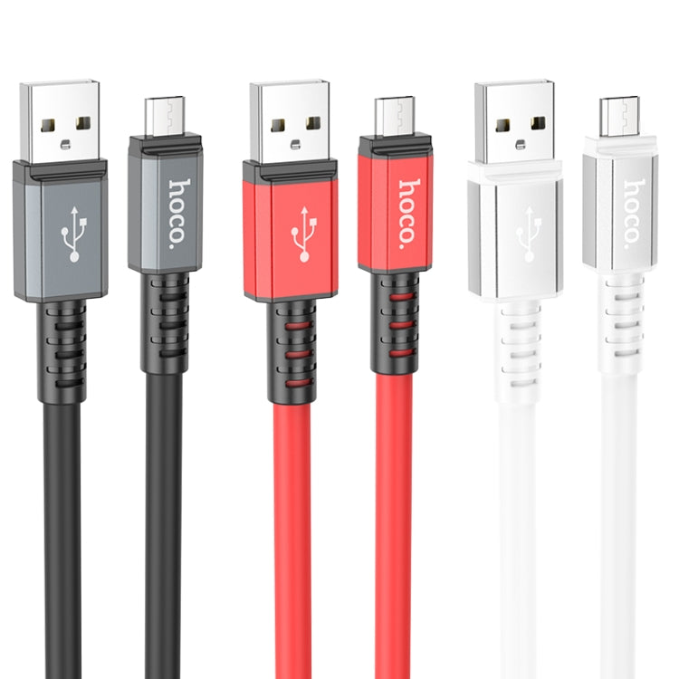 hoco X85 2.4A USB to Micro USB Strength Charging Data Cable，Length：1m(Black) - Micro USB Cable by hoco | Online Shopping South Africa | PMC Jewellery